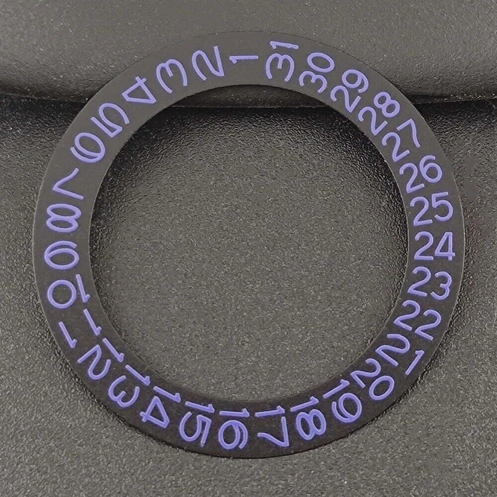 Black Background Purple Character Date Disk Date Wheel Overlay for NH35 NH36