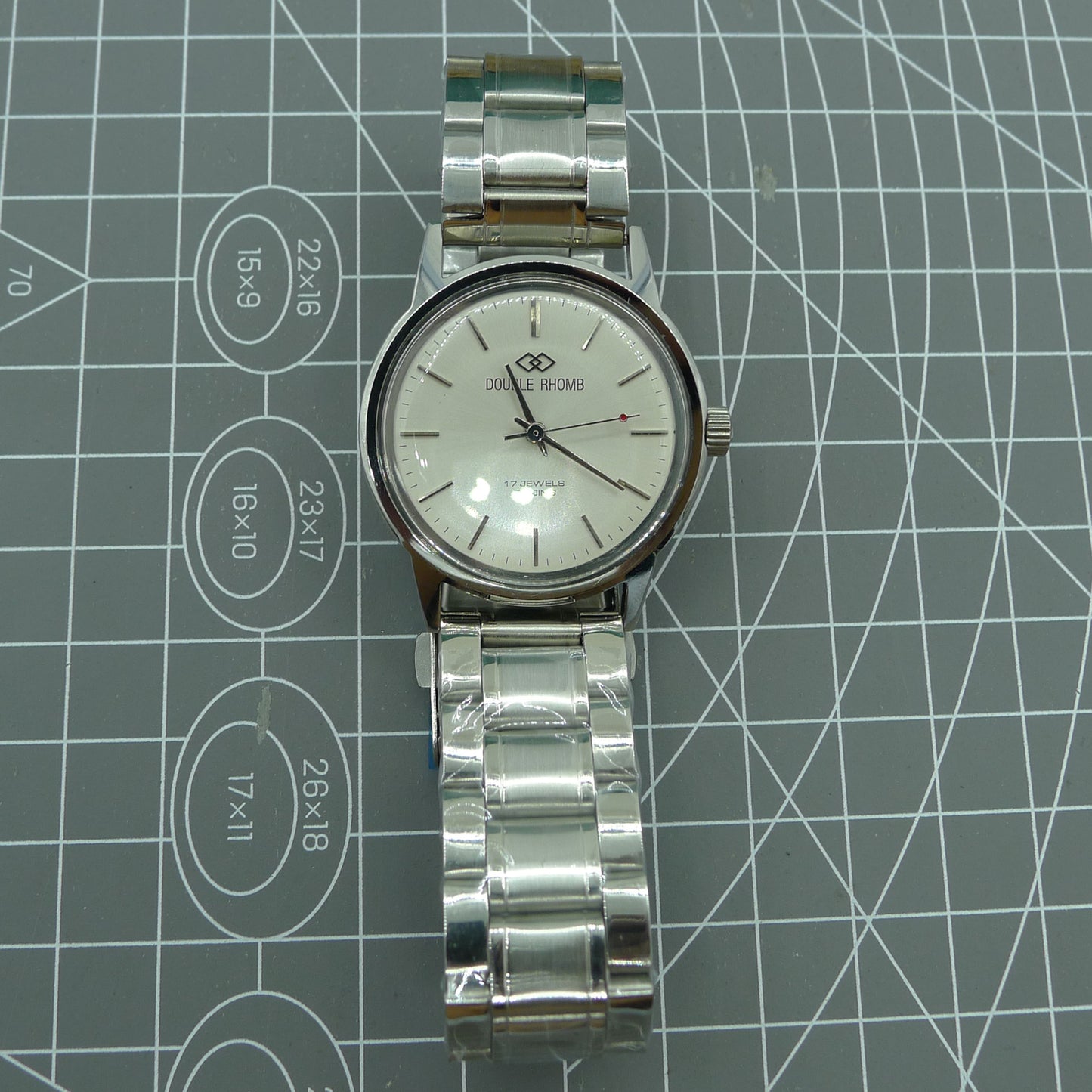 Beijing 36mm manual mechanical watch, silver case with nail indices, classic design for enthusiasts by Beijing