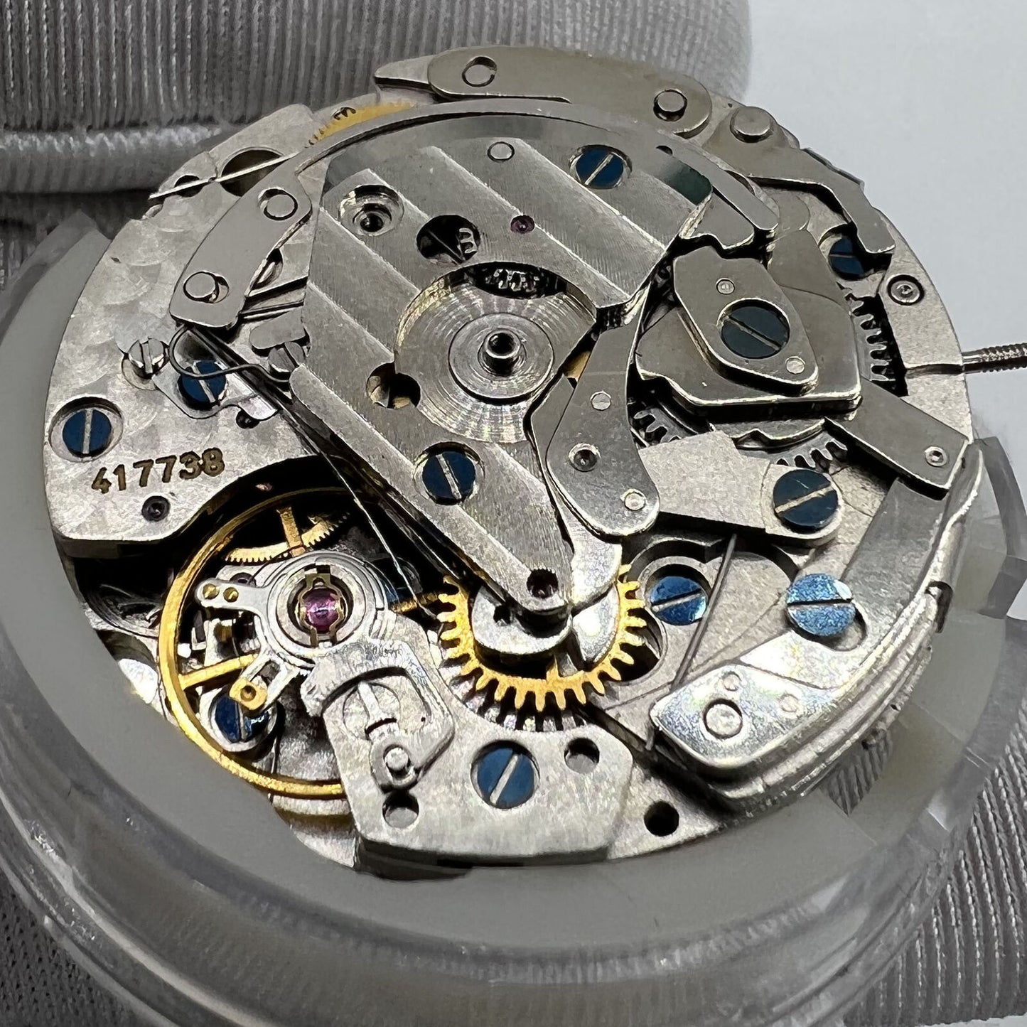 Mouvement mécanique Shanghai 7750, cadran noir, sans rotor, masse oscillante