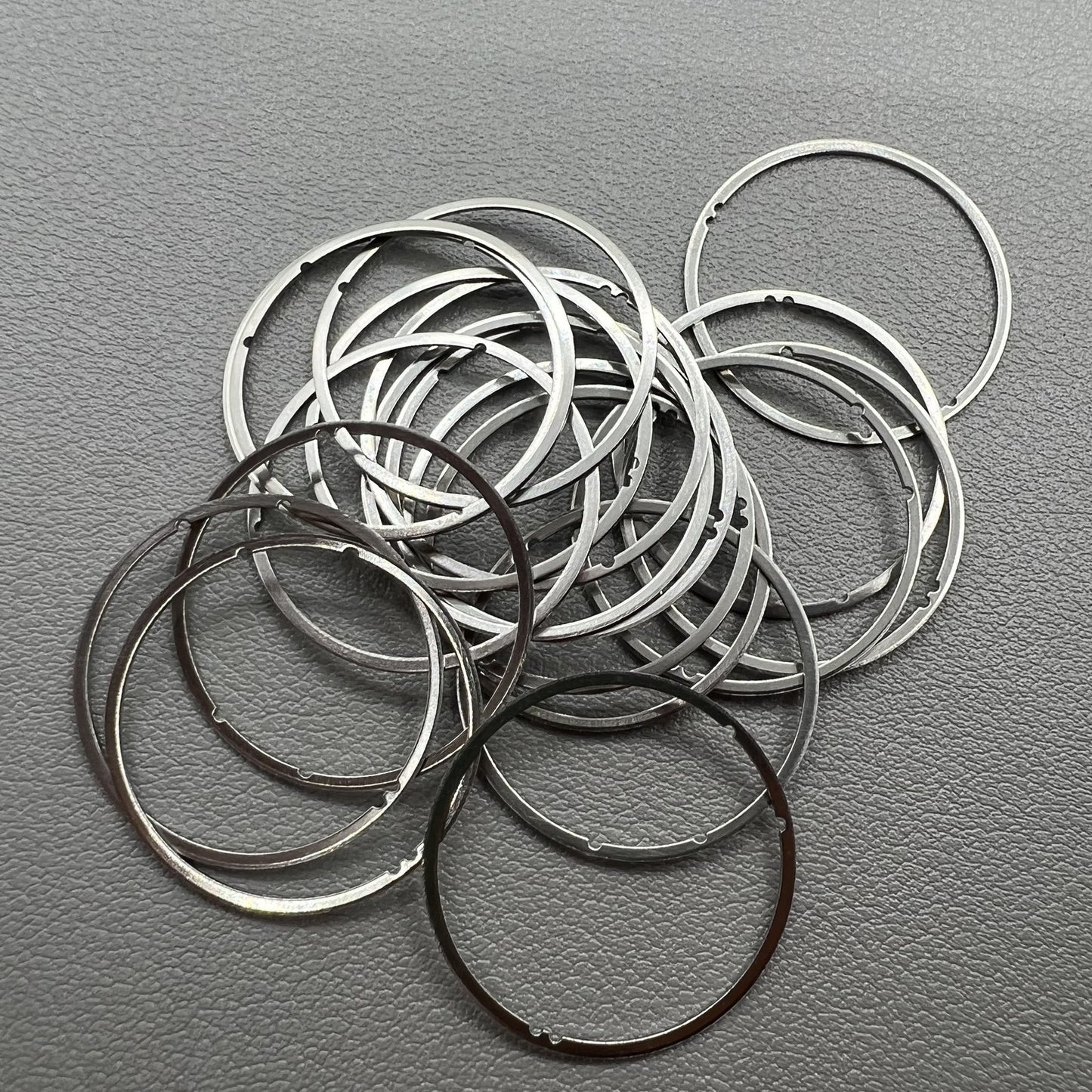Set of 3 generic spacer rings for Miyota 8200 8205 8215 watch movements, enhancing calendar function fit.
