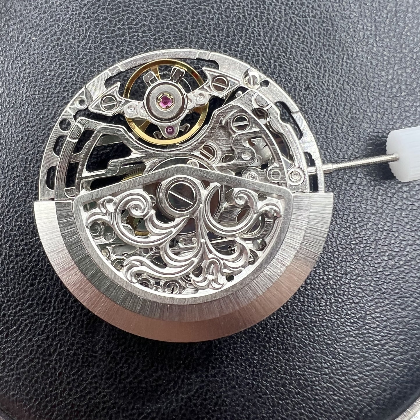 HZ7500A Silbernes, hohles, rundes, automatisches, mechanisches Uhrwerk aus China