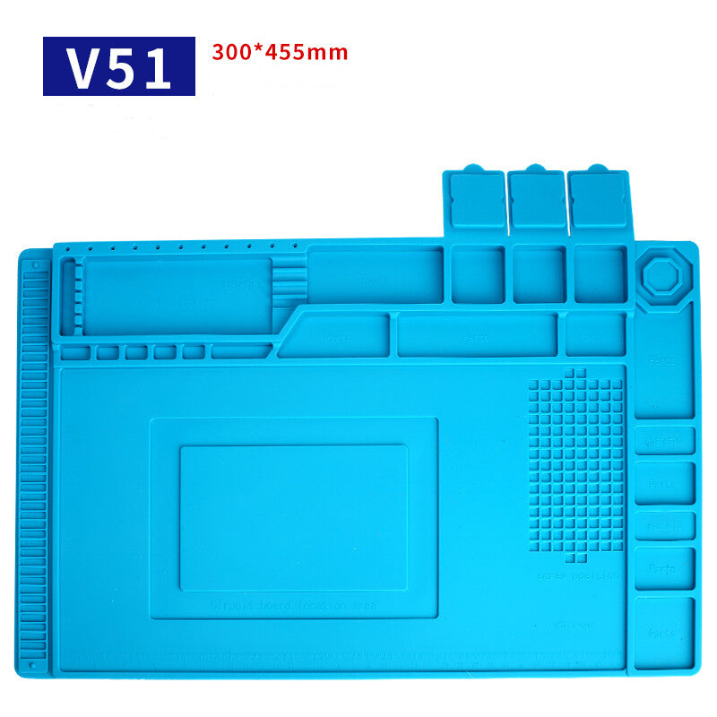 Heat-Resistant Soldering Station Silicon Soldering Watch Repair Mat Work Pad