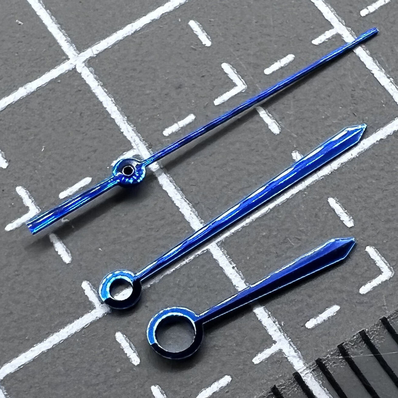 2 Sätze/Packung 9,1X12,9X16,7 mm Modifizierte blaue Ballonzeiger für ETA2836 2824 2892A2
