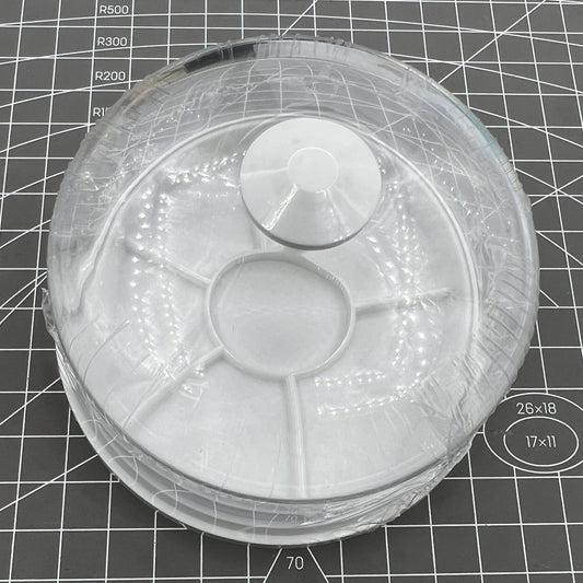 Swiss Bergeon 30097-BC divided dust cover and tray for watch parts organization and protection