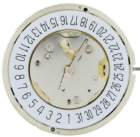 Ronda 5021D quartz watch movement with precision timekeeping for watch repairs and modifications.