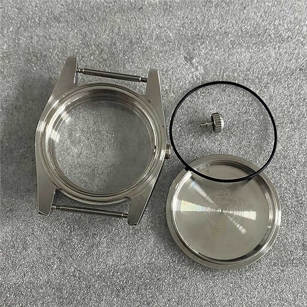 Boîtier de montre + bracelet en verre saphir, boîtier en acier inoxydable pour NH35/36/4R