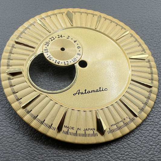 Gelbes 35mm Cocktail Uhrenzifferblatt Modifiziert Kein Leuchten Für NH39 Uhrwerk