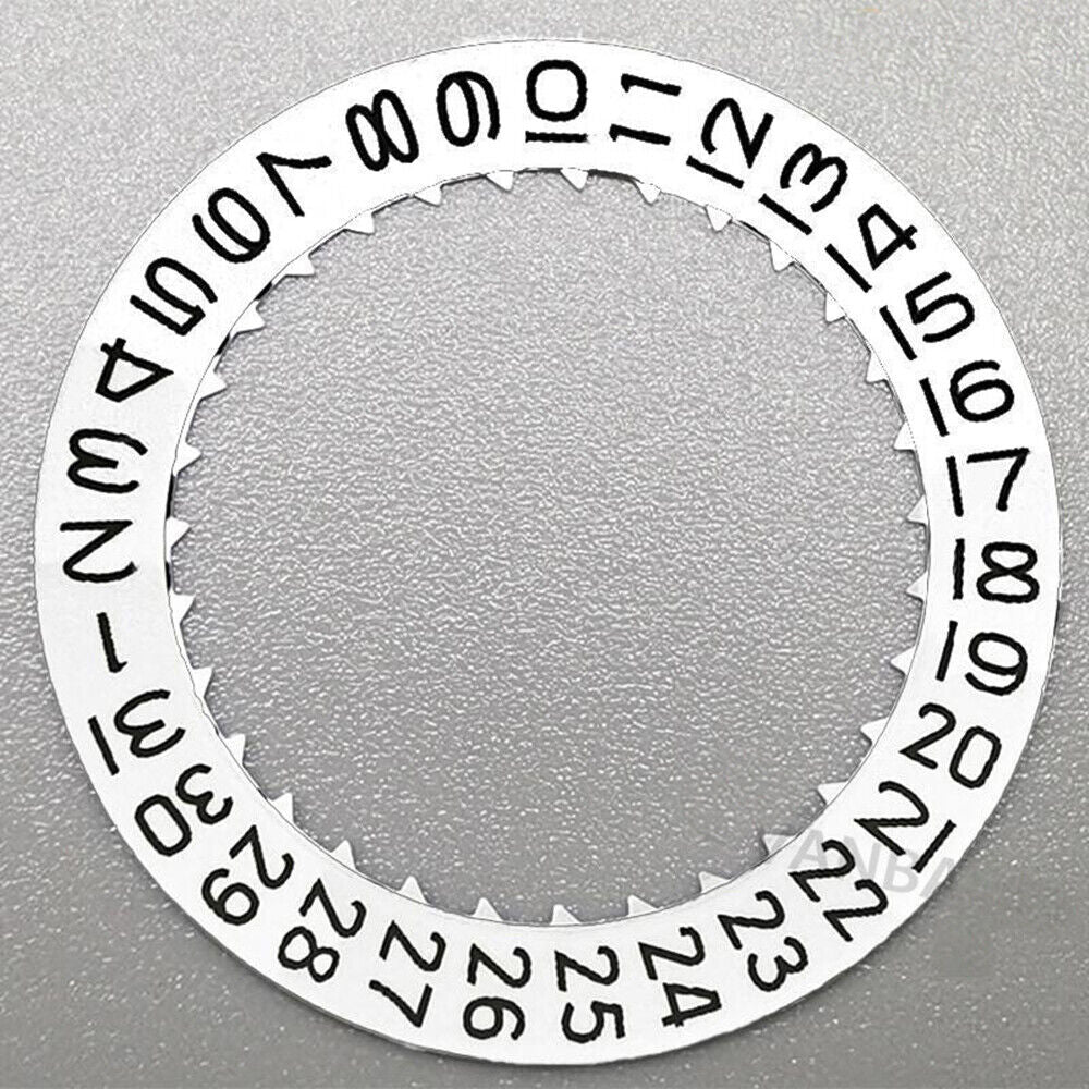White Date Disk Wheel for Miyota 9015 Date At 3/6 Movement Japan Made