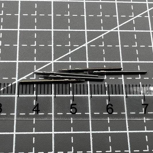 Set of 3 generic watch winding stems for Miyota 6P29 movement, compatible watch repair parts.