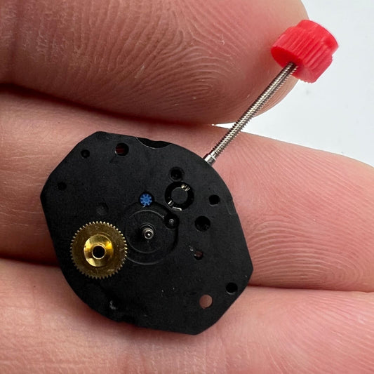 ETA 802.101 Swiss made quartz watch movement with 3 hands for precise timekeeping in watch repairs.