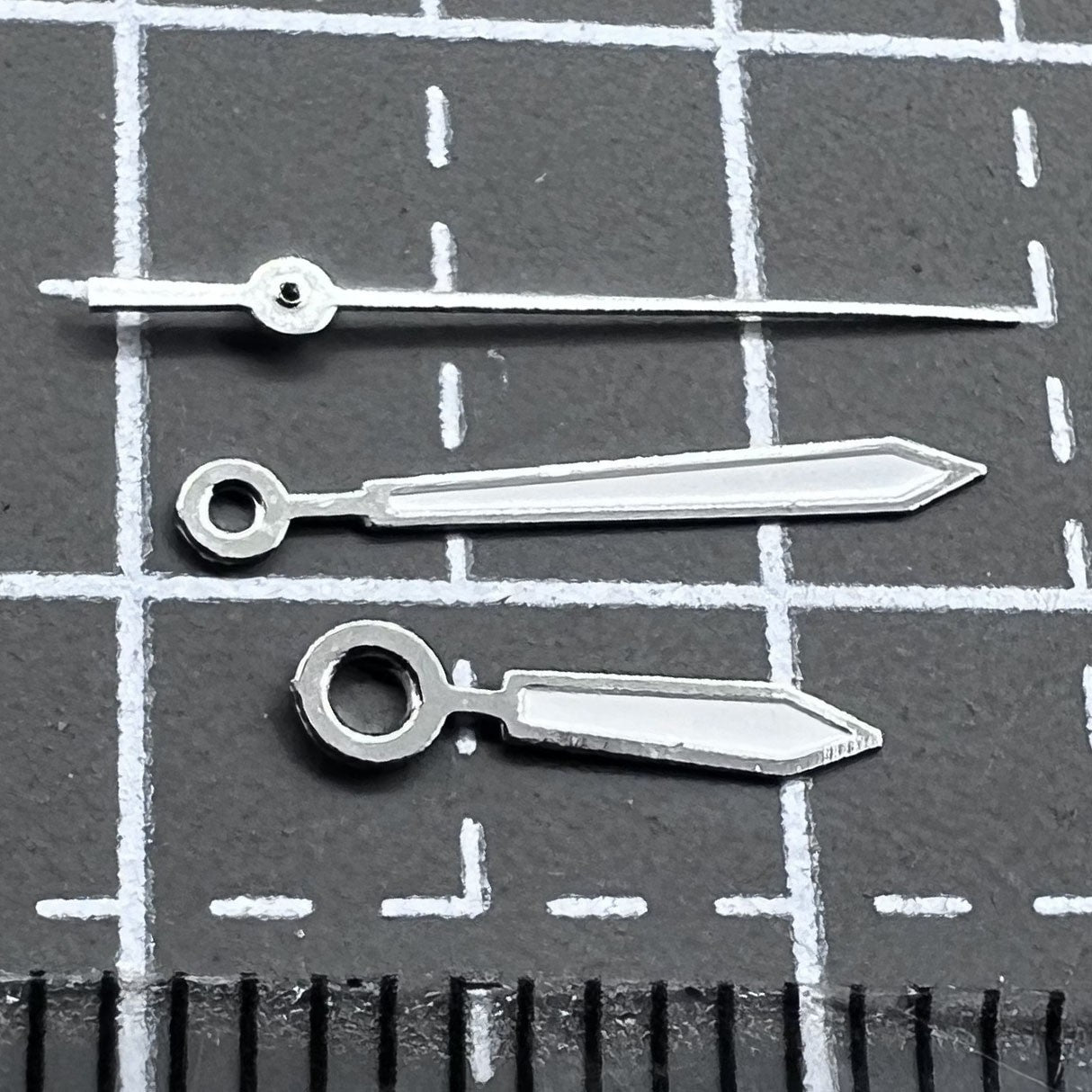2 Sets/Pack White Arrow Shape Watch Hands For Miyota 2035 Watch Quartz Movement