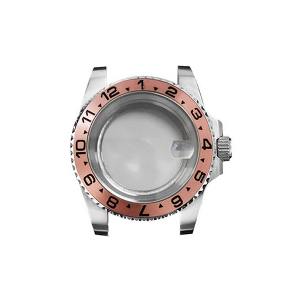 Boîtier de montre en verre saphir grossissant 40 mm pour montre NH35/NH36