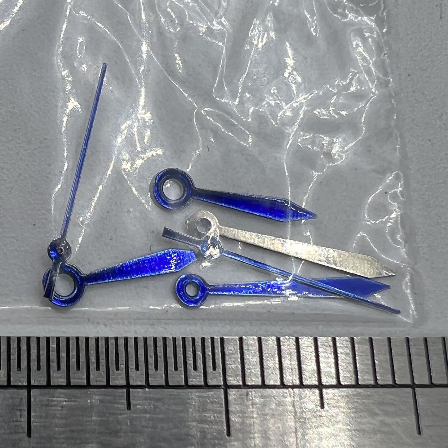 Aiguilles de montre bleues 11 mm en forme de flèche sans luminescence pour mouvement à quartz Miyota 2035 #11