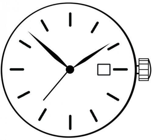 Miyota 1S13 Japan Quartz Movement Date at 3