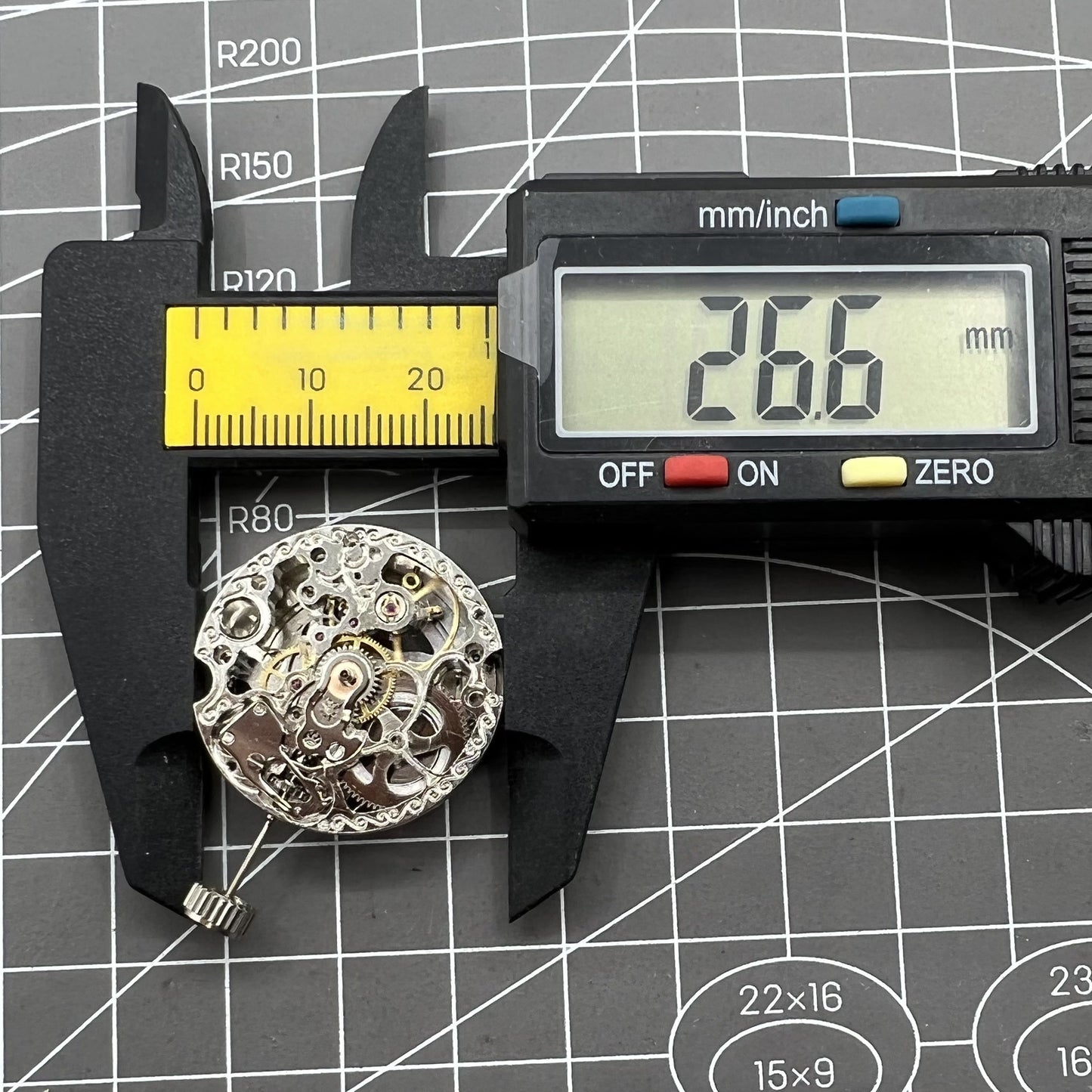 Carved Silver Hollow 7120 Automatic Mechanical Movement