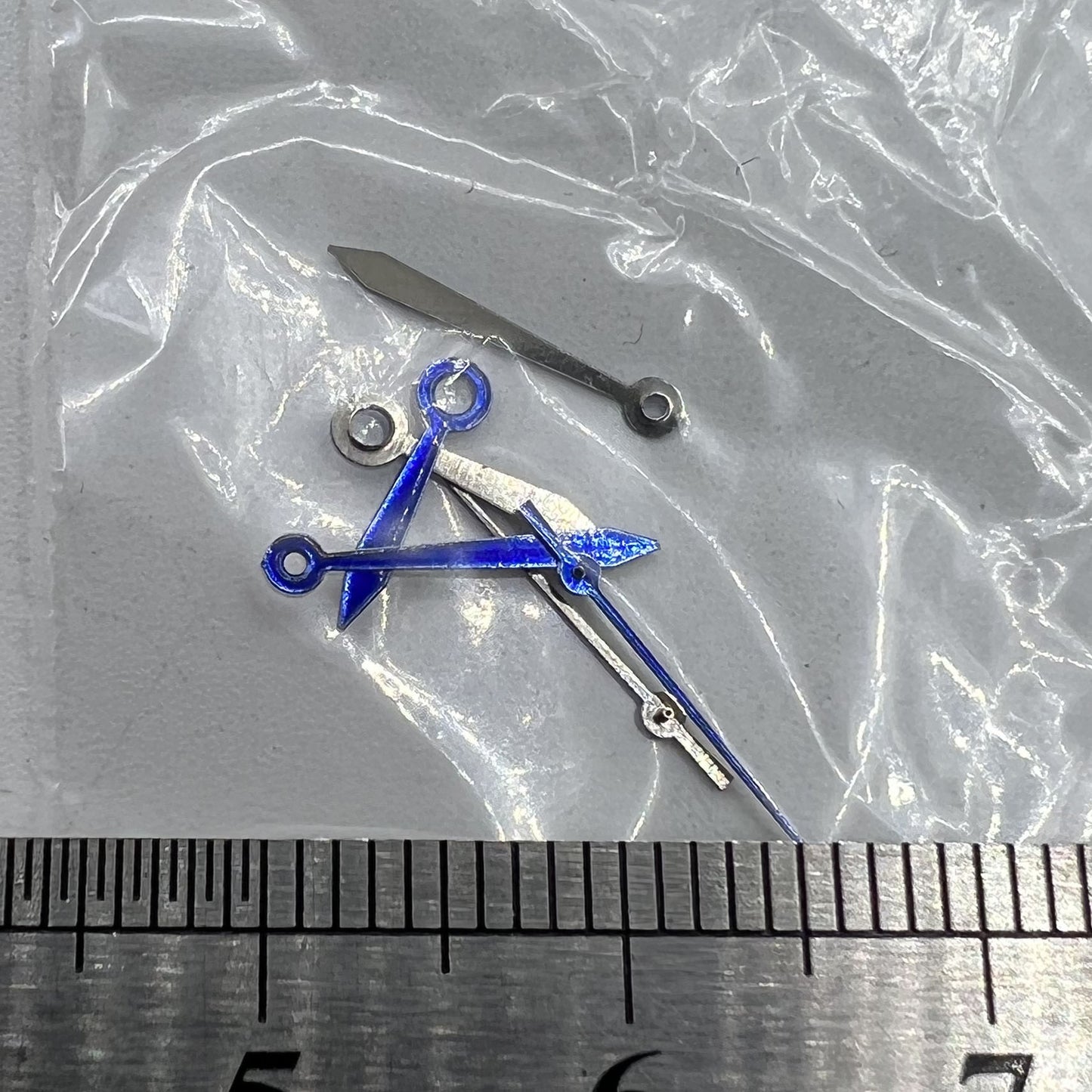 Aiguilles de montre bleues 11 mm en forme de flèche sans luminescence pour mouvement à quartz Miyota 2035 #11
