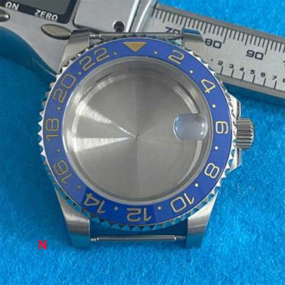 Boîtier de montre en acier inoxydable 316L avec verre saphir grossissant de 40 mm pour mouvement NH35