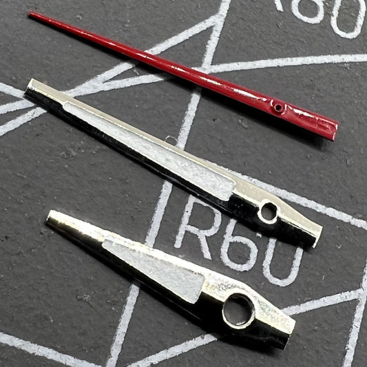 Lume Red second hand set for Miyota 2035 quartz watches, enhancing visibility and precision.