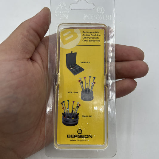 Bergeon 30081-TAM-130 Swiss Made watch screwdriver, 1.30mm precision tip for watch repairs