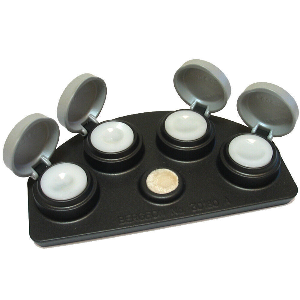 Bergeon 30180-A-C2 Oil Cup Alloy Stand Black Swiss Made