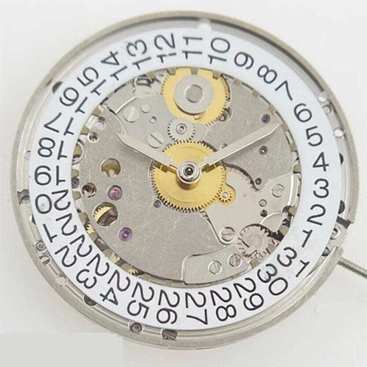 Hangzhou Golden Rotor mechanical watch movement, precise single calendar repair component from China