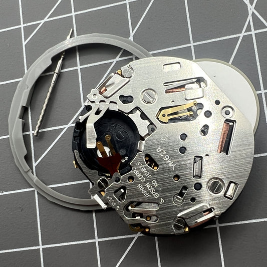 Japan Made Hattori Epson TMI YM62A quartz watch movement for precise timekeeping and reliable performance.