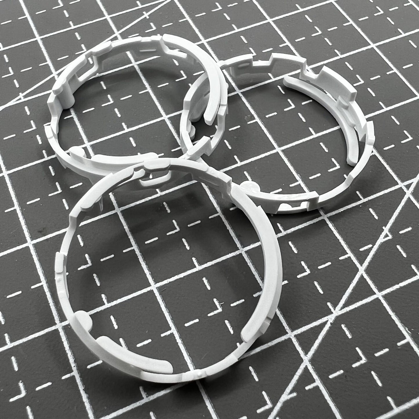 Durable plastic watch case cushion mount ring for Miyota 6T51, offering secure fit and protection.