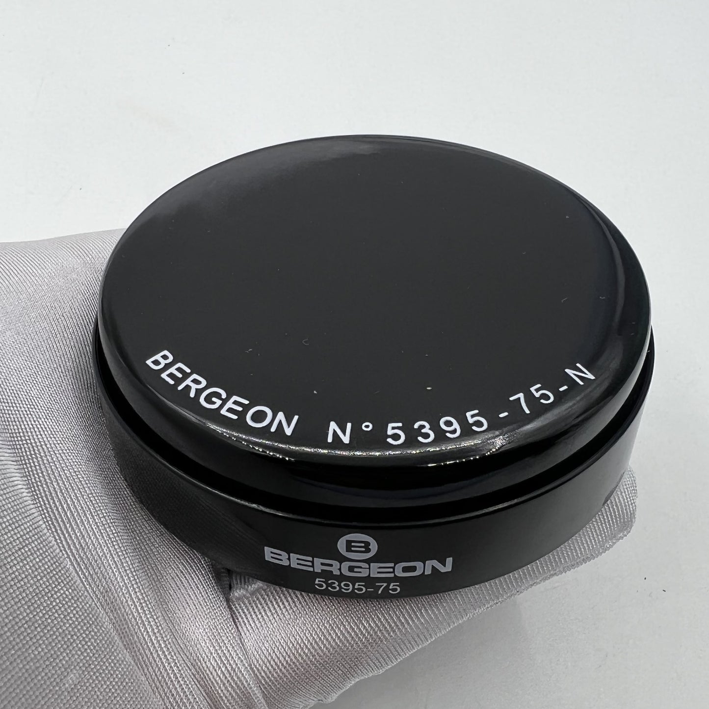 Bergeon 5395-75-N black gel watch case cushion 75mm for secure Swiss Made watch protection