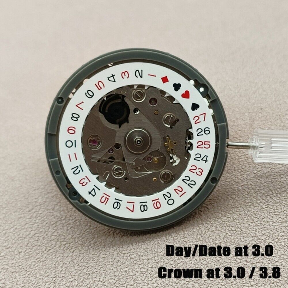 NH35 NH35A Mouvement japonais Black Spade Mécanique automatique SKX007 Couronne à 3/3,8