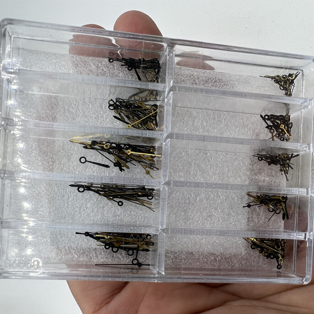 Black hour, minute, and second hands for Miyota 2035 PC21 watch movement, precise fit and style.
