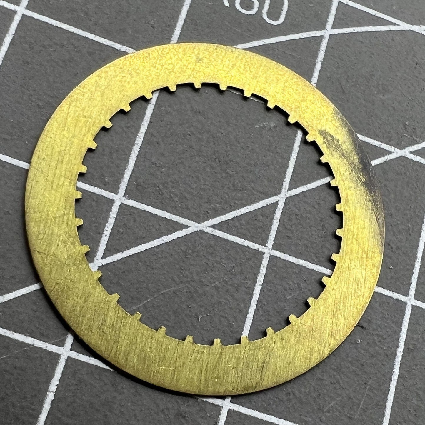 White numeral date disk wheel for ETA2824 watch movement, Datejust style precision date at 3.