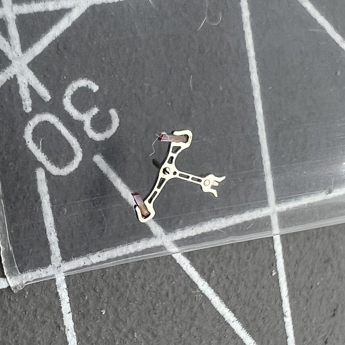 Pallet fork and escape wheel set by Generic for NH35 NH36 watch movement precision repair.