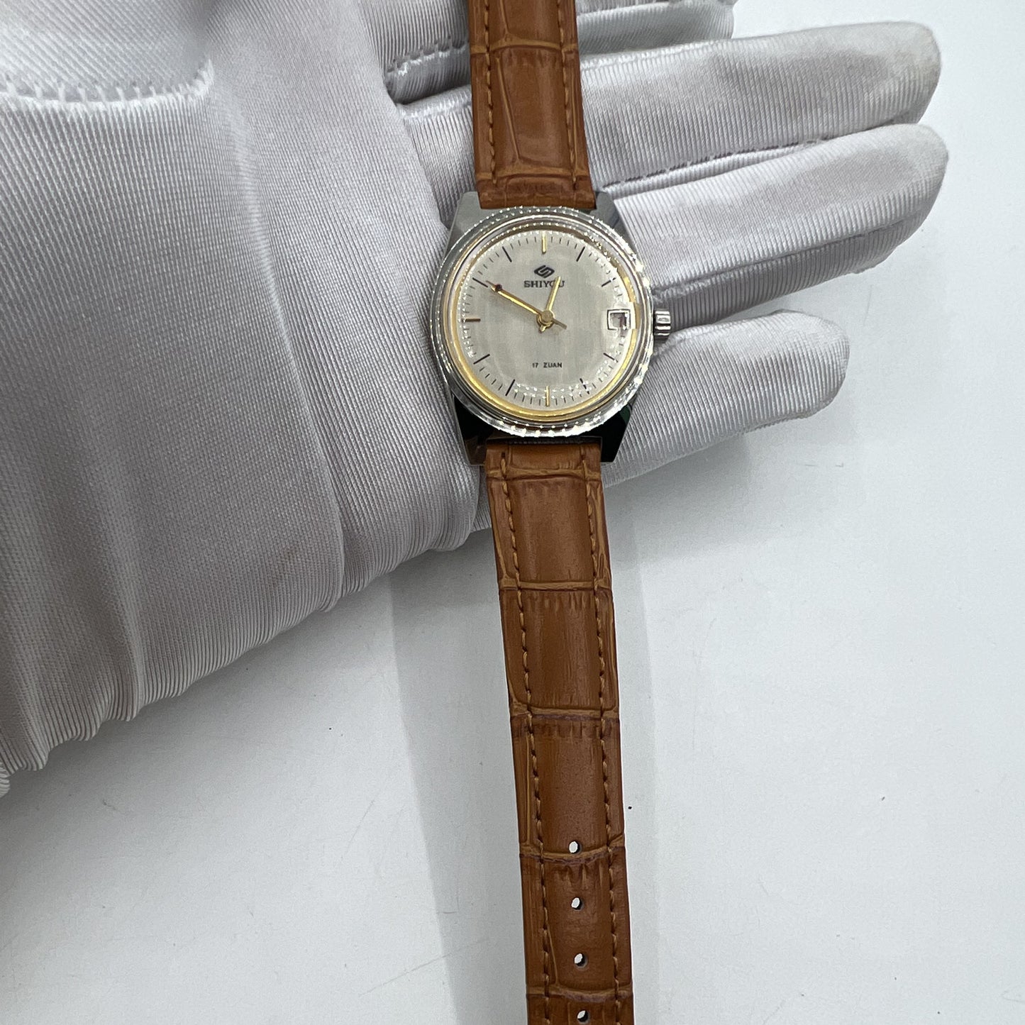 32mm Shiyou China Made Grey Manual Mechanical Watch 17 Jews Single Calendar