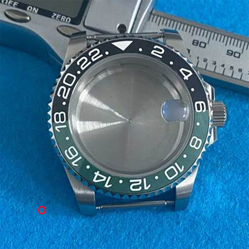 Boîtier de montre en acier inoxydable 316L avec verre saphir grossissant de 40 mm pour mouvement NH35