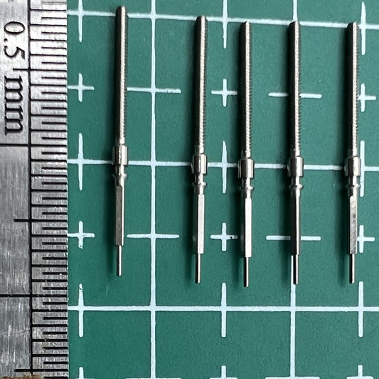 Wholesale lot of watch winding stems spare parts for China Made ST2555, perfect for repairs and replacements.