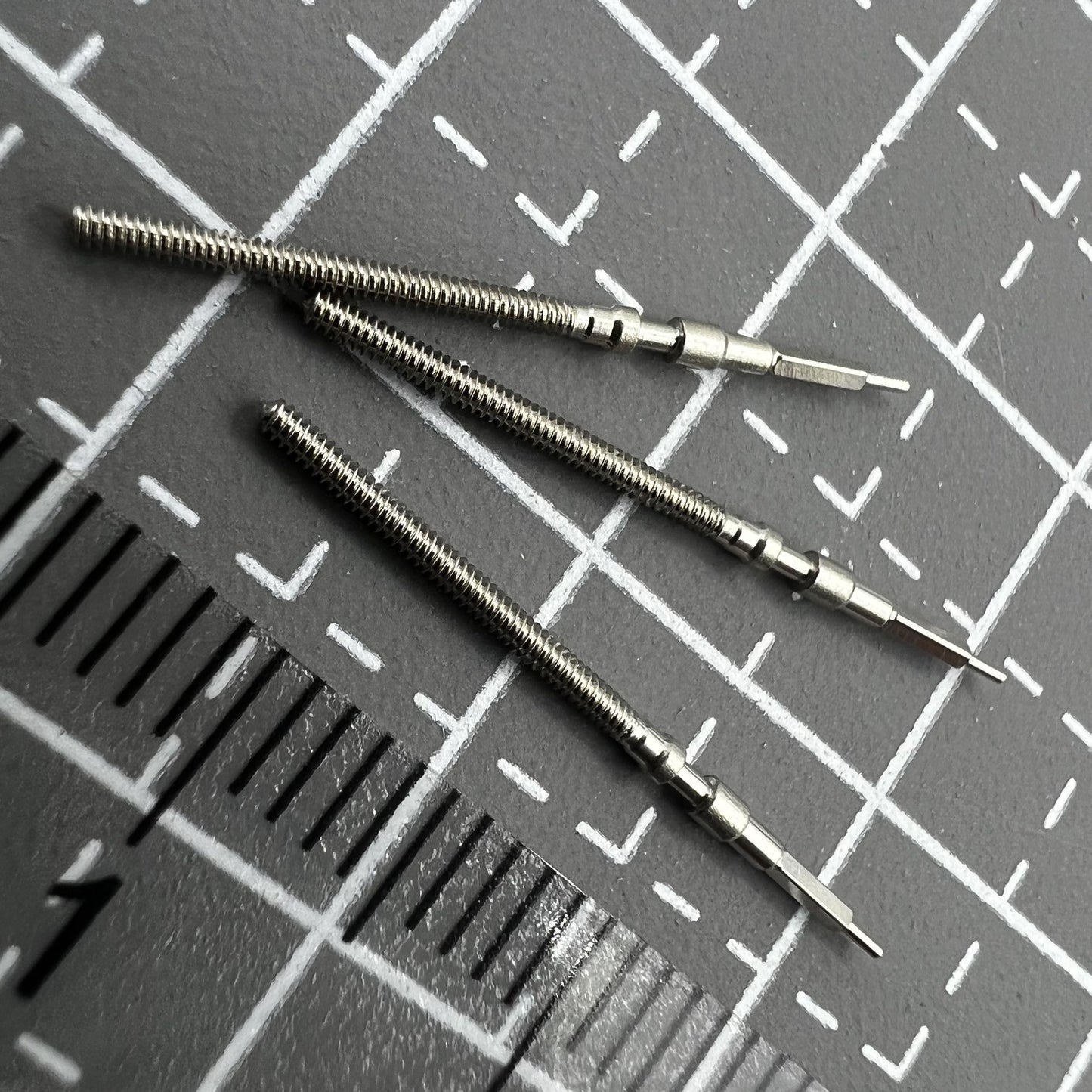 Seiko watch winding stem compatible with 7S26 7S36 movements for accurate repairs.