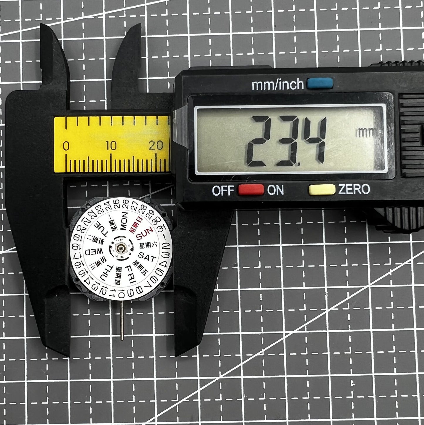 Hattori Epson VJ43 Watch Quartz Movement Date/Day English + Chinese Version