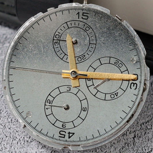 China Made 4130 automatic watch movement featuring multifunctional small second subdials at 3, 6, and 9 o'clock positions.