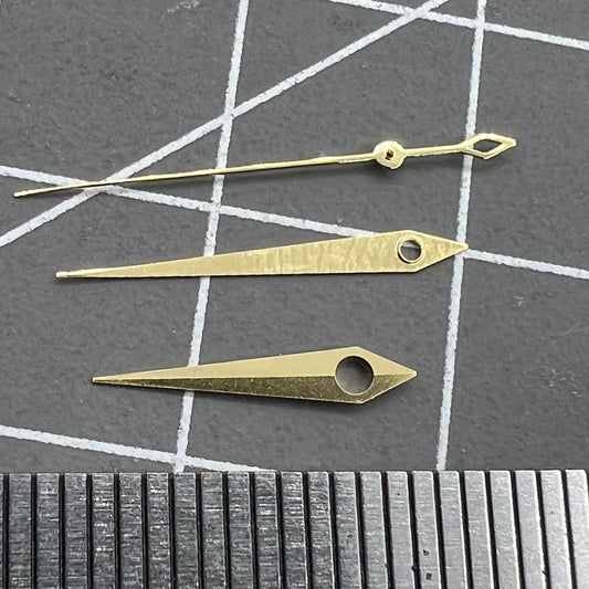 Golden watch hands set for NH35 NH36 movement with lightning second hands.
