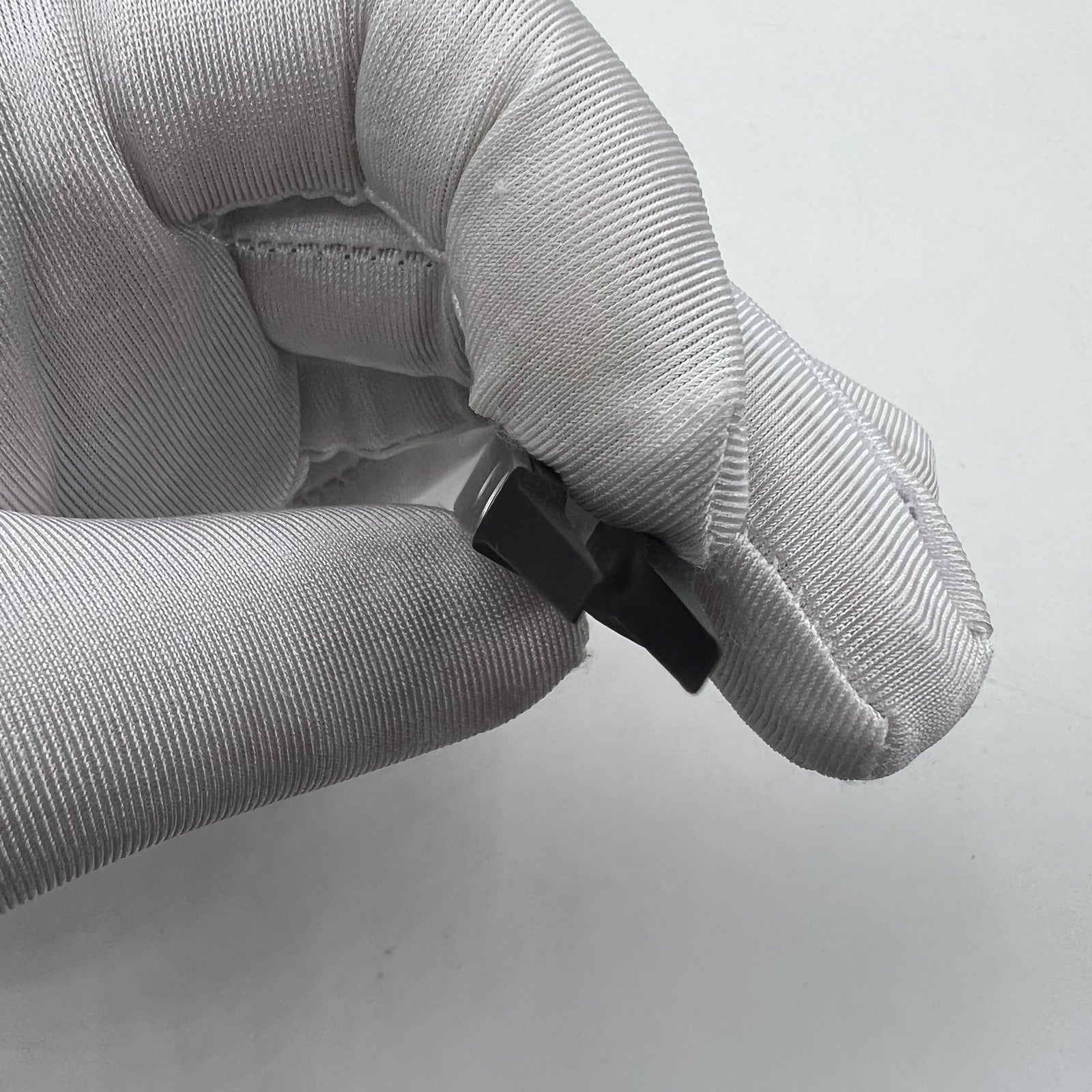 Horotec Swiss Made carbon fibre tweezers with broad flat hard tip for precise watch accessory handling