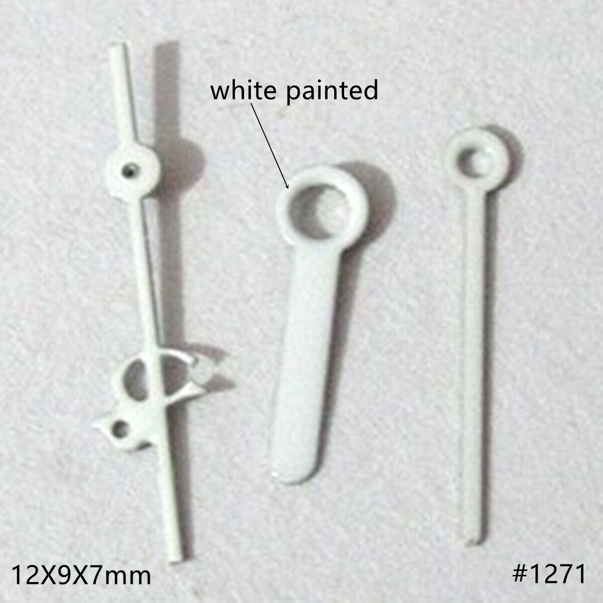 Aiguilles de montre peintes en blanc de 12 mm pour mouvements Miyota 2035, 2115, 2105 et 2305