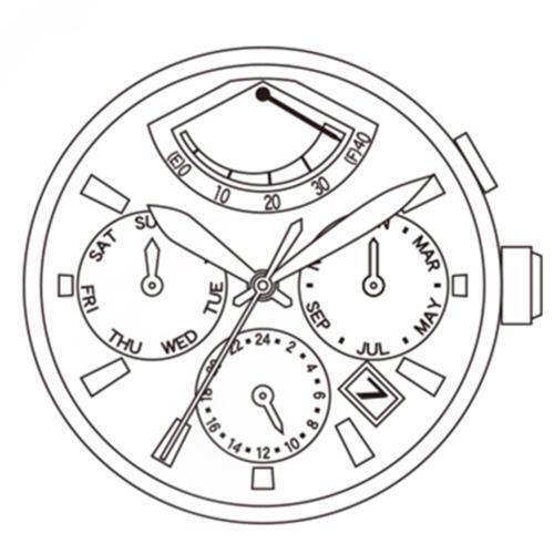 Miyota / Citizen 9100 Japanisches automatisches mechanisches Uhrwerk