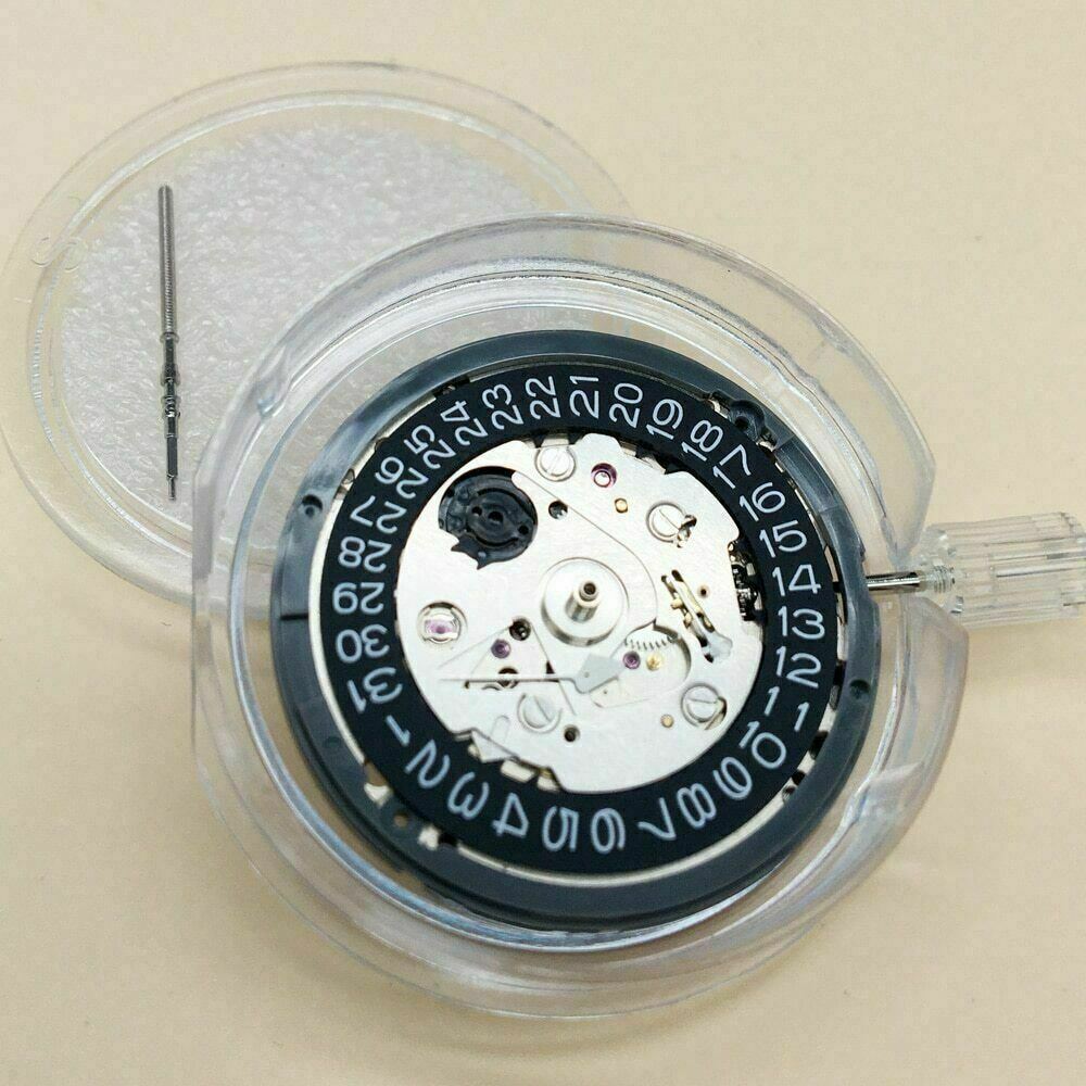 NH35A Mechanical Movement 24 Jewels with Black Date NH35 NH36 4R35 Replacement