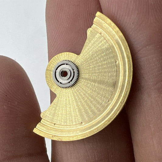 Golden Line Wave carved rotor oscillating weight for Miyota NH35 NH36 watch movement, stylish upgrade.