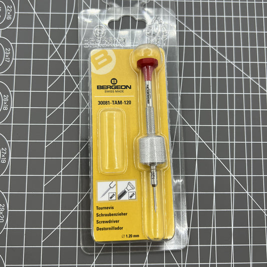 Swiss Bergeon 30081-TAM-120 watch screwdriver 1.20mm precision tool for watch repairs