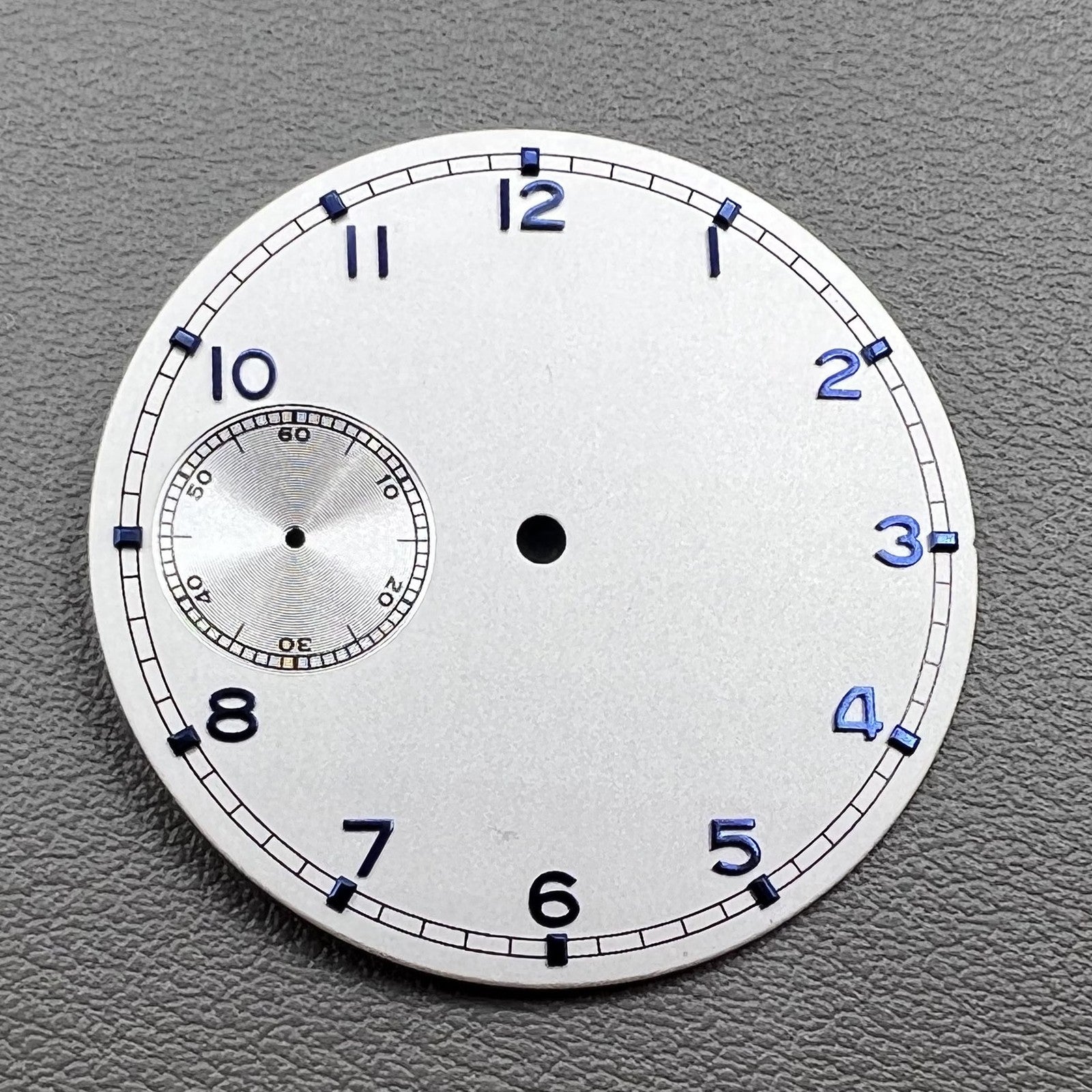 White 37mm pilot watch dial by BP08, compatible with ETA 6497 movement, no logo design.