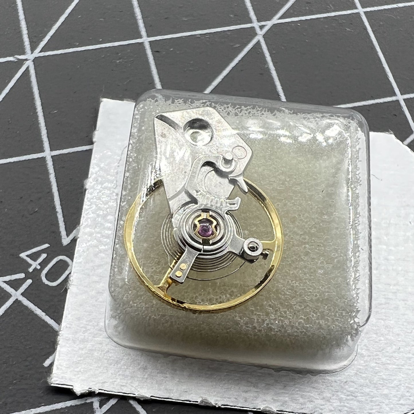 Balancier de montre avec attelle pour mouvement Dandong 7750 28800