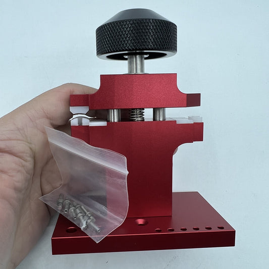 7-bit press type watch crown tube remover tool, 1.55-2.95mm, precision watchmaker accessory.