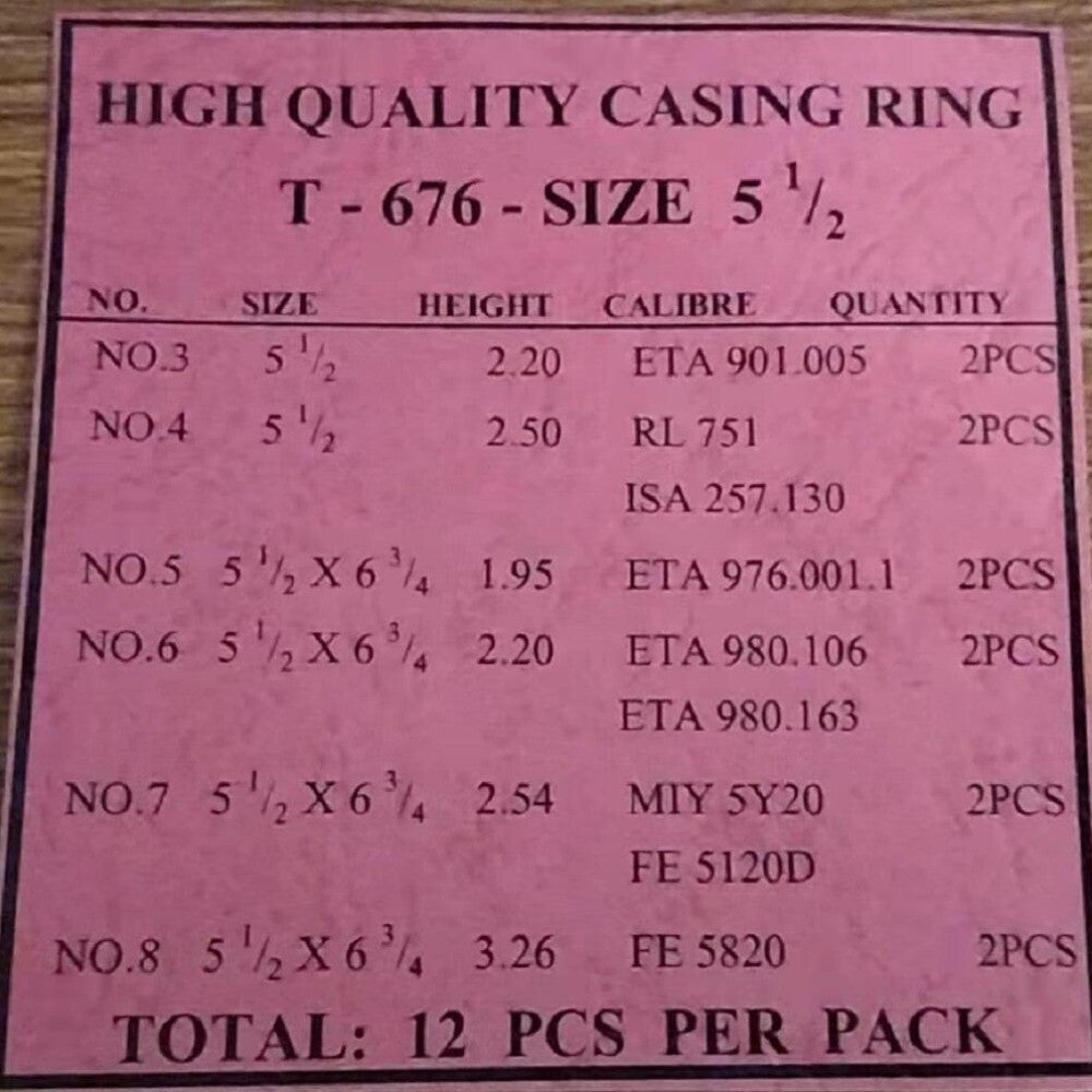Plastic watch movement holder spacer ring by ETA, compatible with ETA901.005, RL751, 257.130, 976.001 models.