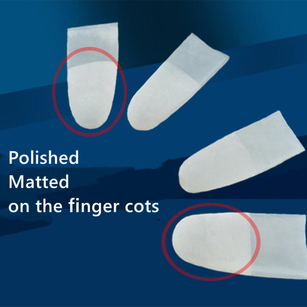 S/M Matted New Natural Rubber Disposable Latex Finger Cots Sets Watch Repair
